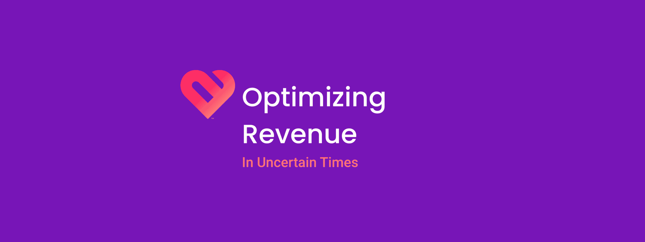 opimizing revenue webinar header